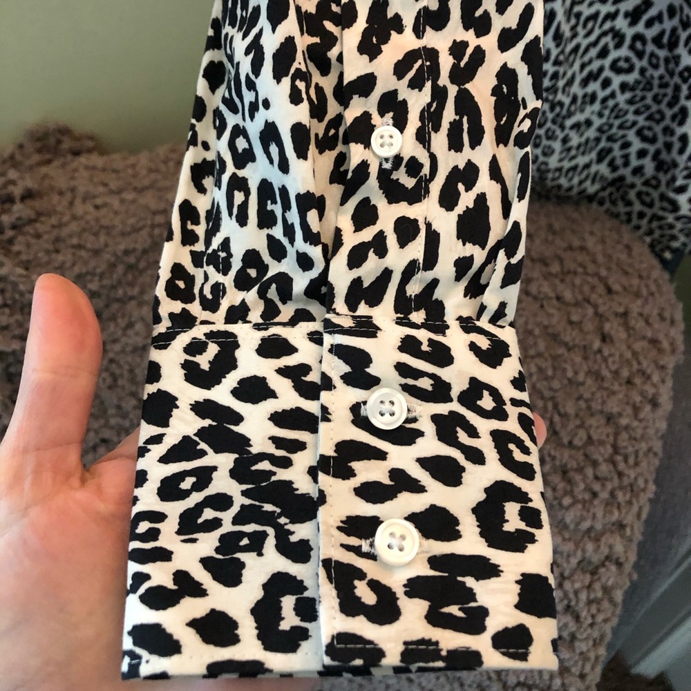 Leopard Button Down Shirt - Picture 2 of 5